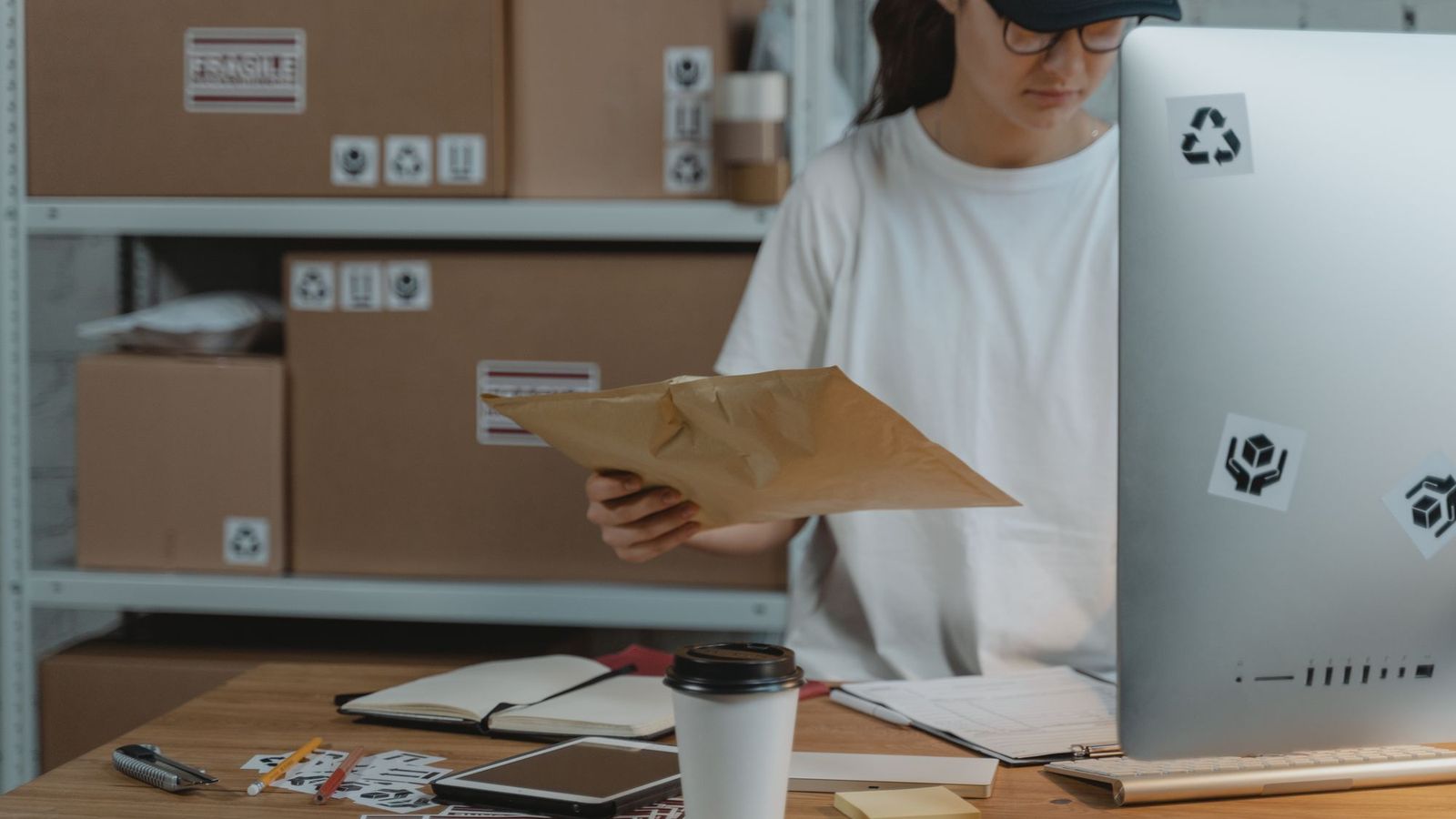 Packing an online order — CBD and vape ecommerce websites UK